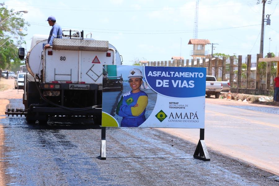 notícia: Setrap avança com asfaltamento da Rodovia Duca Serra