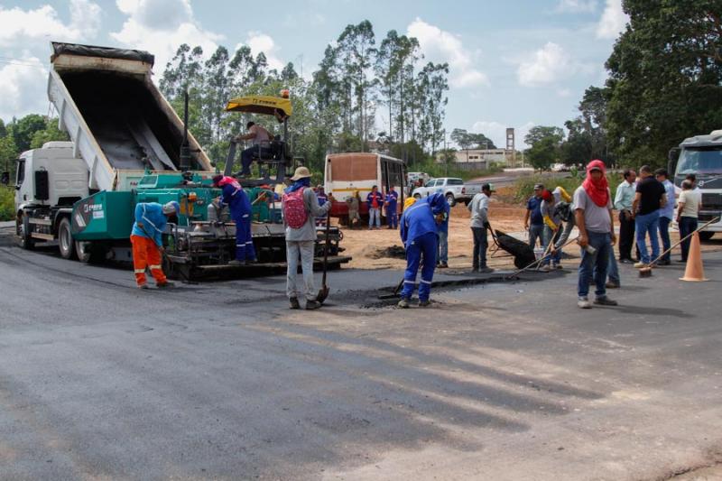 notícia: Alças viárias do acesso à ponte do Rio Matapi estão 85% concluídas