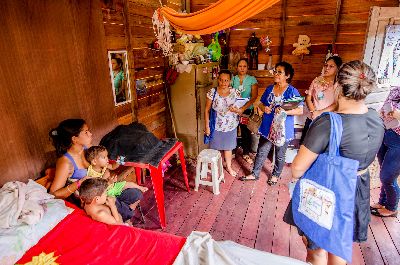 notícia: Profissionais da assistência social visitam famílias assistidas pela Pastoral da Criança 