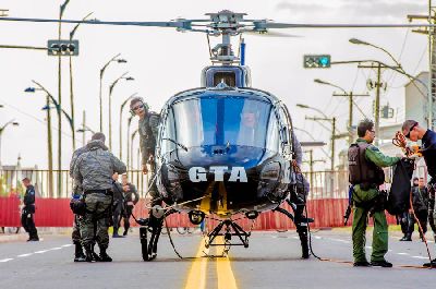 notícia: Polícia Militar, Bombeiros e GTA realizam exercícios operacionais para o 7 de setembro