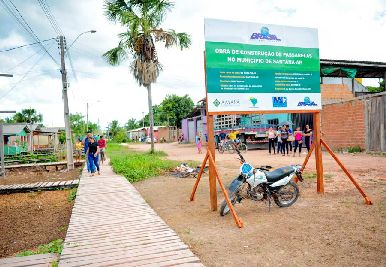 notícia: Governo do Amapá anuncia construção de passarelas em Santana