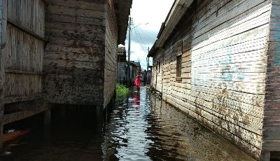 notícia: Nível do Rio Jari volta a subir e GEA mobiliza equipe para auxiliar vítimas