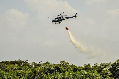 notícia: GTA realiza treinamento para combater incêndios florestais