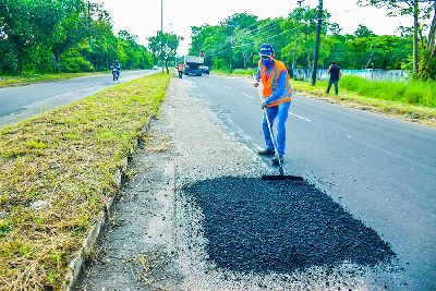 notícia: Governo realiza manutenção nas rodovias JK e Duca Serra