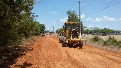 notícia: Ramal do Goiabal, na zona oeste de Macapá, passa por manutenção