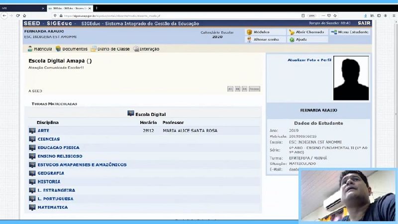A ferramenta do Escola Virtual (EVIRTUAL) é uma área que será acessada pelo professor para gerir uma turma. 