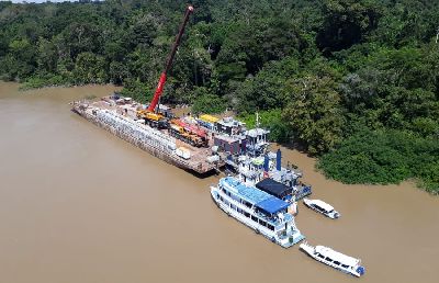 notícia: Serviço de reflutuação do navio Anna Karoline III avança no sul do Amapá