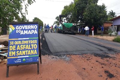 notícia: Segunda fase de mobilidade urbana já pavimentou 5 km de vias em Santana