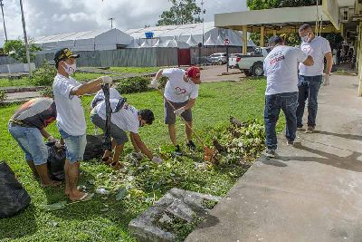 notícia: Hospital de Santana recebe mutirão voluntário de limpeza 