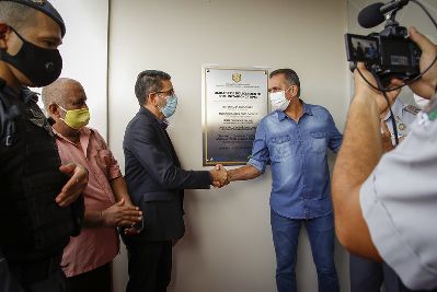 notícia: ‘Paz e tranquilidade’, diz moradora do Macapaba durante inauguração da UPC