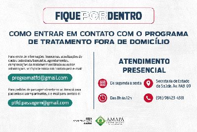 notícia: Programa de Tratamento Fora de Domicílio amplia atendimento presencial