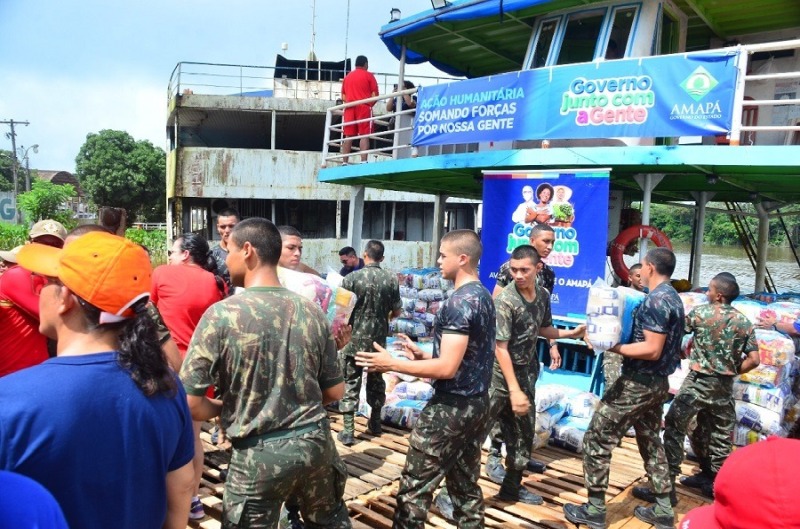 notícia: Governo do Amapá envia ajuda humanitária para famílias afetadas por enchente no Vale do Jari