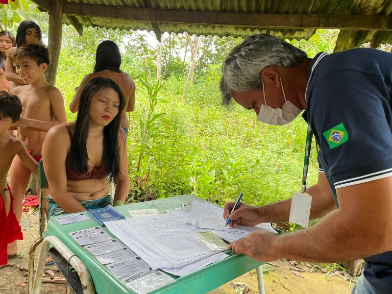 notícia: Previdência: Governo do Amapá leva ação para indígenas Wajãpi