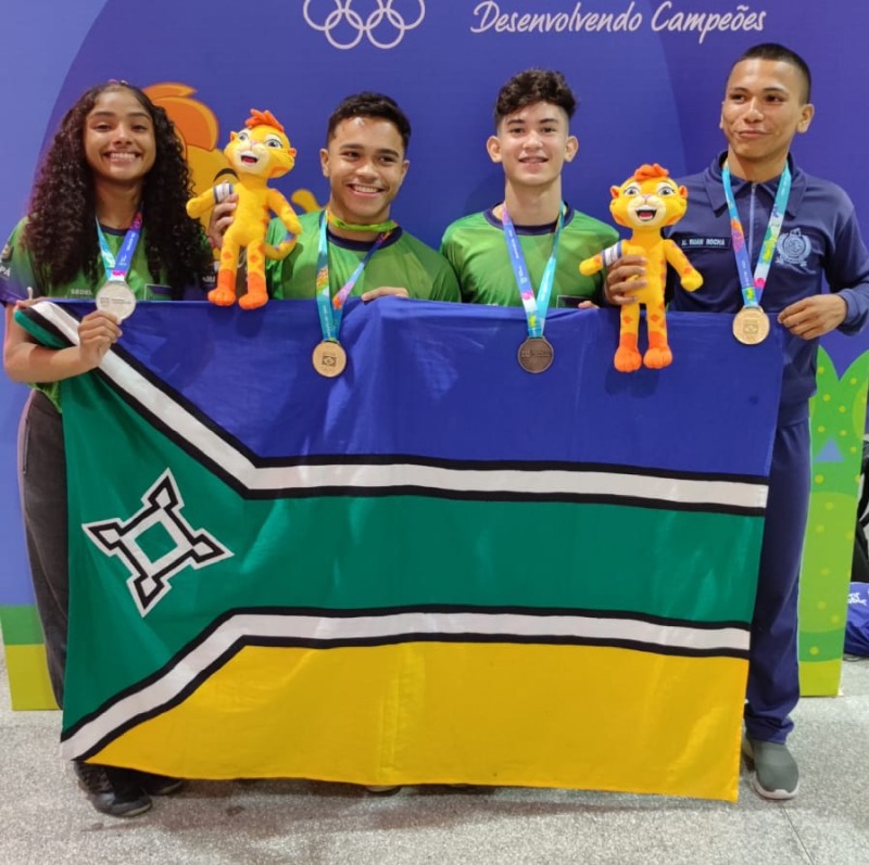 notícia: Wrestling e vôlei sobem ao pódio e Amapá chega a 15 medalhas nos Jogos Escolares da Juventude 