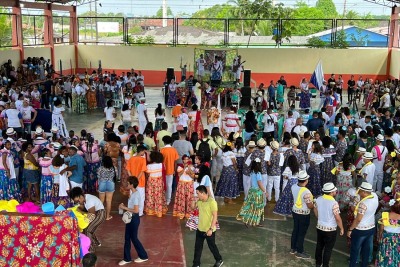 notícia: Com apoio do Governo do Estado, Festival Cantando Marabaixo reúne alunos de escolas públicas para celebrar a cultura do Amapá