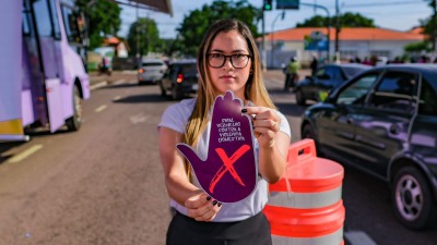 notícia: Blitz educativa conscientiza mulheres sobre proteção e defesa