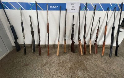 notícia: Forças de Segurança do Amapá desarticulam fábrica de armas de fogo, em Santana