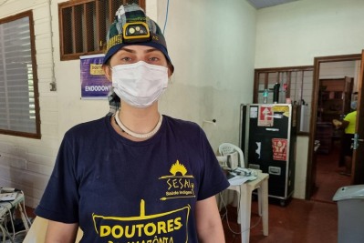 notícia: 'Fico feliz por ajudar a melhorar a qualidade de vida do povo Wajãpi’, diz dentista voluntária da ação Mais Sorrisos, do Governo do Amapá