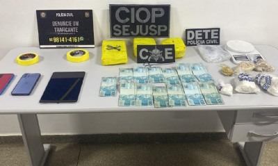 notícia: Segurança Pública prende suspeitos em flagrante por tráfico de drogas em Macapá