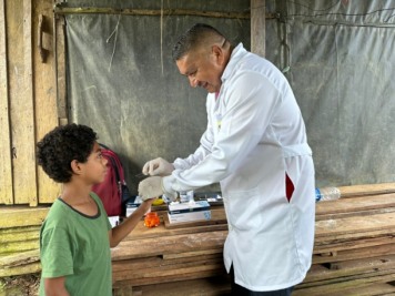 notícia: Governo do Amapá leva atendimento humanizado para combater malária em Calçoene