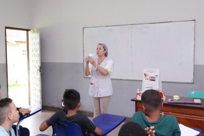 notícia: Na volta às aulas, escola quilombola do Governo do Amapá recebe alunos com ações de saúde e cidadania 