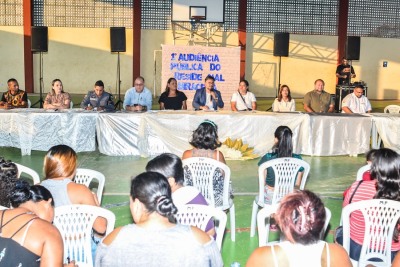 notícia: Governo do Amapá reúne com moradores do Conjunto Miracema para debater políticas públicas no residencial de Macapá