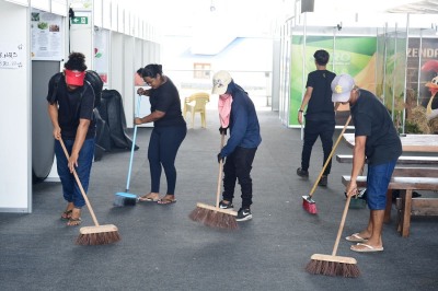 notícia: 52ª Expofeira: Governo do Amapá realiza força-tarefa para garantir limpeza diária do Parque de Exposições da Fazendinha 