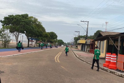 notícia: Governo do Amapá garante limpeza na Fazendinha e na Zona Norte, após abertura do Réveillon Beira Rio 2024