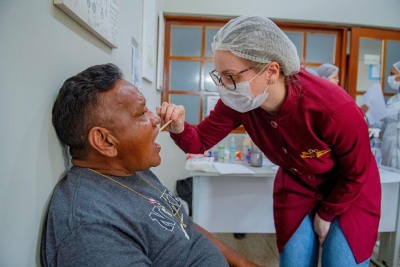 notícia: Governo do Estado promove ação de saúde bucal para usuários do Centro de Atenção Psicossocial do Amapá