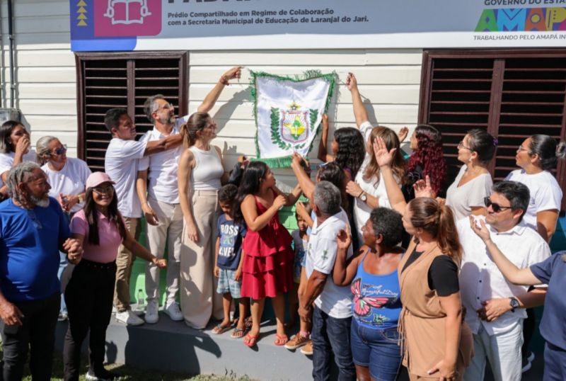 Escola foi inaugurada na segunda-feira, 5, na comunidade Padaria, em Laranjal do Jari