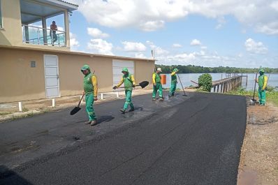 notícia: Pelo Amapá: Governo do Estado inicia obras de recapeamento asfáltico em Ferreira Gomes 