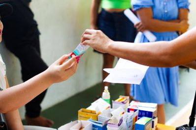 notícia: Mais Sorrisos: Governo do Amapá garante assistência farmacêutica durante ação de saúde na Vila Maranata, em Mazagão