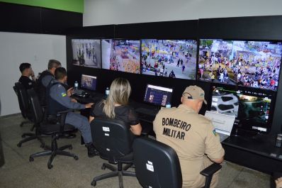 notícia: Com reforço do monitoramento eletrônico, Governo do Estado garante segurança dos foliões no Sambódromo de Macapá