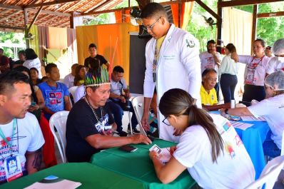 notícia: Abril da Resistência: programação do Governo do Amapá leva serviços de saúde para cerca de 100 indígenas, em Macapá