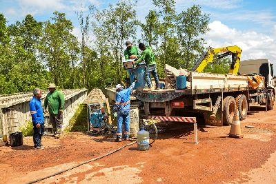 notícia: Amapá em obras: Governo do Estado avança para a fase final da ponte sobre o Rio Meruoca, no município de Amapá