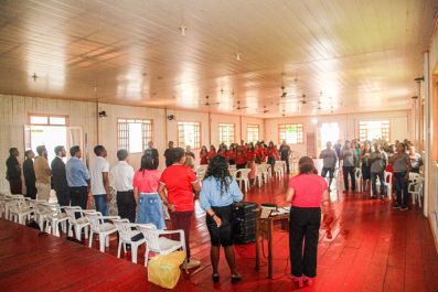 notícia: Governo do Amapá inaugura anexo escolar para facilitar acesso de estudantes, em Mazagão