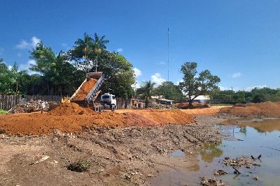 notícia: Governo do Amapá intensifica obras de terraplenagem do Complexo do Aturiá, em Macapá