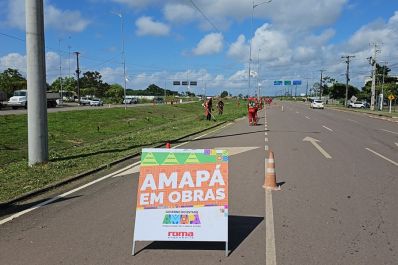 notícia: Governo do Estado realiza manutenção na Rodovia do Centenário, em Macapá