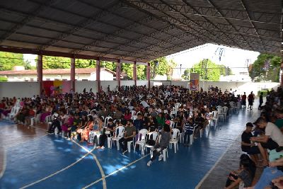 notícia: Governo do Amapá realiza aula inaugural do Programa ‘Novo Amapá Jovem’, em Santana