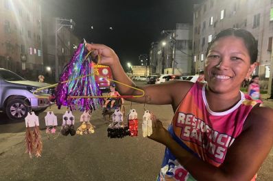 notícia: ‘Aproveitei o carnaval para fazer uma renda extra’, diz empreendedora durante programação do Governo do Amapá no Conjunto São José, em Macapá