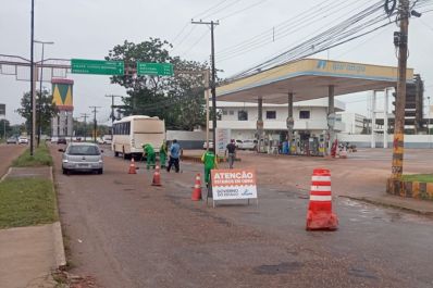 notícia: Governo do Estado intensifica manutenção da Rodovia Josmar Pinto, em Macapá