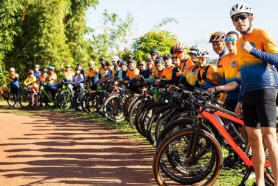 notícia: Governo do Amapá promove passeio ciclístico na Festa de São Tiago, em Mazagão