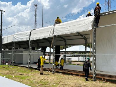 notícia: Governo do Estado prepara 11 novos espaços para 53ª Expofeira do Amapá