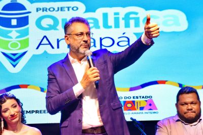 notícia: ‘Trabalhadores prontos para impulsionarem negócios’, celebra governador na formatura de 430 alunos do Qualifica Amapá