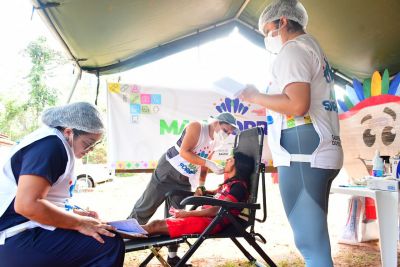 notícia: Governo do Amapá realiza 309 atendimentos odontológicos em terra indígena Wajãpi de Pedra Branca do Amapari