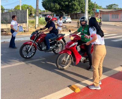 notícia: Governo do Amapá realiza blitz de combate à violência doméstica e de gênero, em Santana 