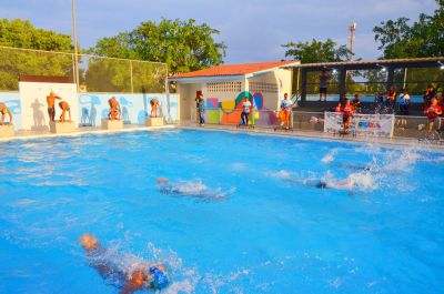 notícia: Governo do Amapá entrega Centro Didático Piscina Chico Noé e devolve à população o tradicional lugar de prática esportiva