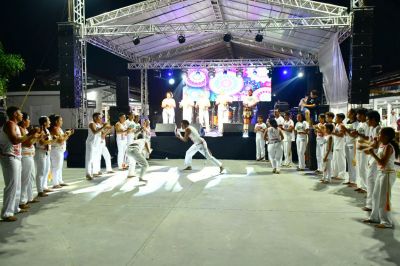 notícia: Projeto de capoeira atrai olhares dos visitantes do segundo dia da 53ª Expofeira do Amapá