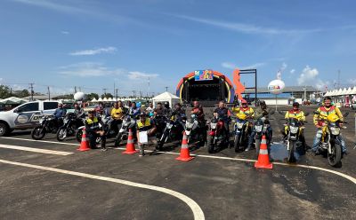 notícia: Governo do Amapá forma 25 novos mototaxistas para o mercado de trabalho durante a 53ª Expofeira