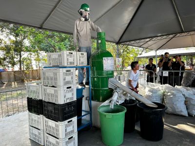 notícia: Governo do Estado coleta mais de 9 toneladas de resíduos sólidos durante 53ª Expofeira do Amapá